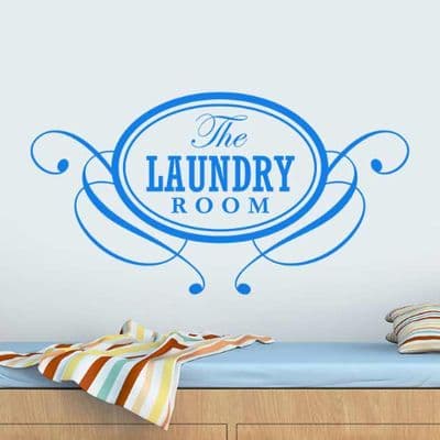 The Laundry Room Sign Sticker