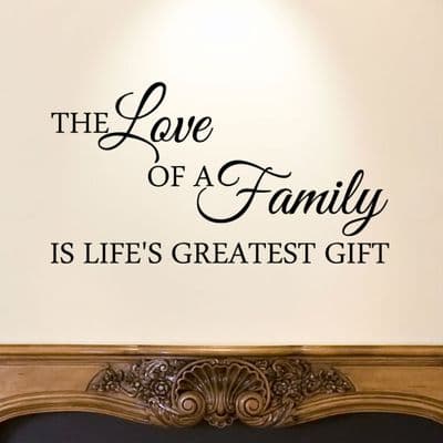 The Love Of A Family Wall Sticker