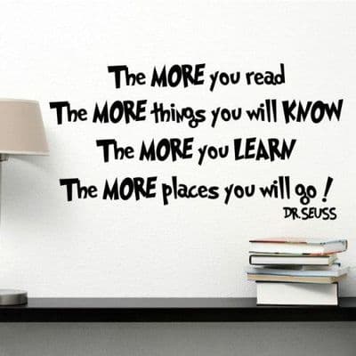 The More You Read Wall Sticker