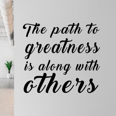 The Path To Greatness Office Wall Sticker
