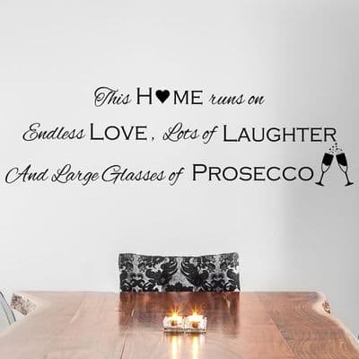 This Home Runs On Endless Love Wall Sticker