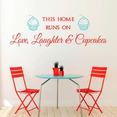 This Home Runs On Love Kitchen Wall Sticker