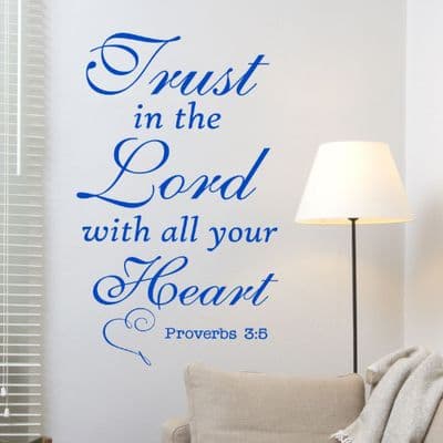 Trust In The Lord With All Your Heart Wall Sticker