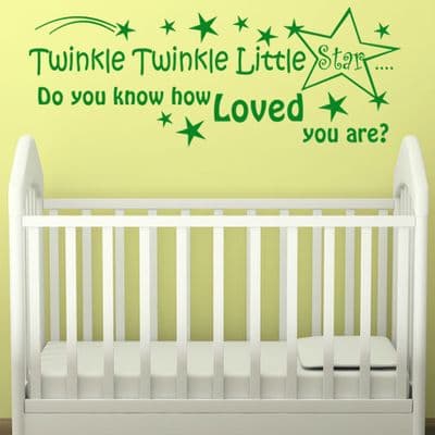 Twinkle Twinkle Little Star Wall Art Sticker