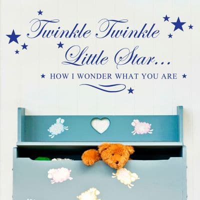 Twinkle Twinkle Little Star Wall Quote Sticker