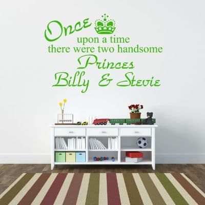 Two Princes Wall Art Sticker