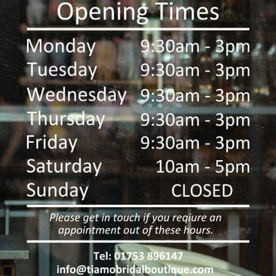 Vinyl Hours Sign