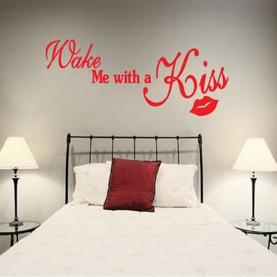 Wake Me With A Kiss Love Wall Sticker