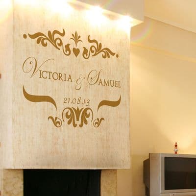 Wedding Monogram Wall Sticker