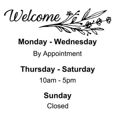 Welcome Flower Opening Sign