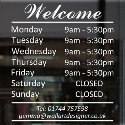 Welcome Opening Sticker