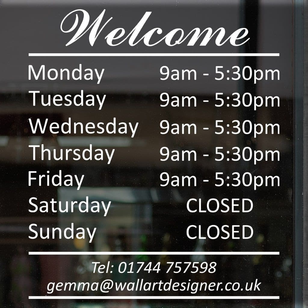 Welcome Opening Sticker