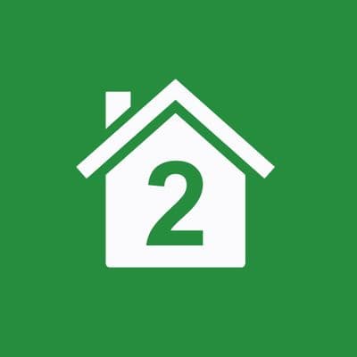 Wheelie Bin Sticker House Shape