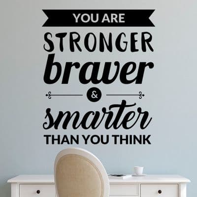 You Are Stronger Inspirational Wall Sticker