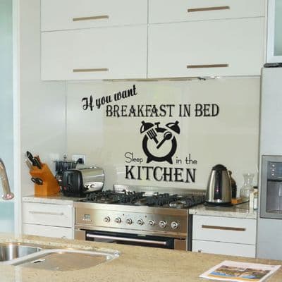 You Better Sleep In The Kitchen Wall Sticker