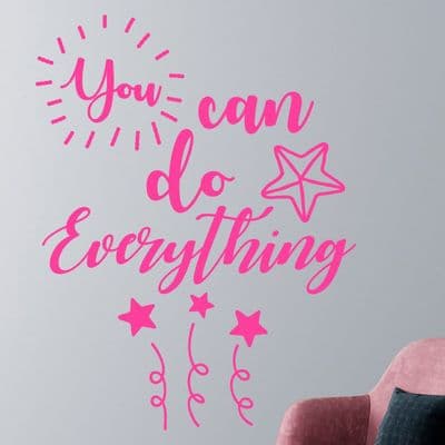You Can Do Everything Inspirational Wall Quote