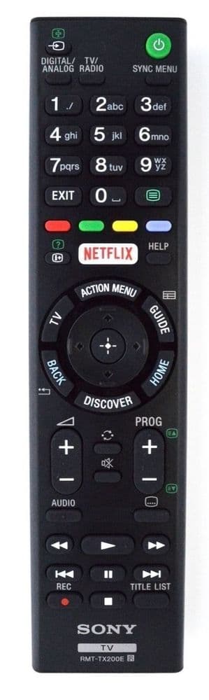 *New* 100% Original Genuine Sony RMT-TX200E TV Remote Control