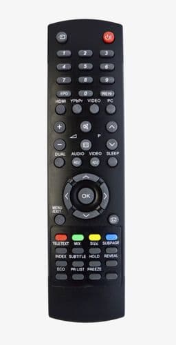 Replacement Remote control for Bush A626, A632, A632N, A637F, A642F, A647F