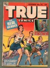 1948 golden age Comic book Lou Gehrig baseball TRUE 73 #284