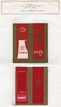 2 Old Airline cigarette packets scarce Brazil #973