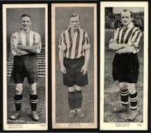 3 old football insert cards Sheffield circa 1950's ? #357