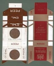 4 different cigarette packets ISRAEL+ Military Tax stamp #019