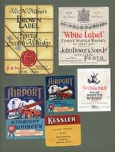 6 old whisky bottle labels whiskey labels. #011