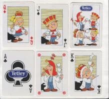 Advertising Non-standard playing cards. Tetley Tea