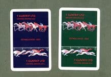 Advertising playing cards Guntrip Horse Racing and Dog Racing