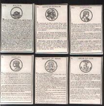 Anitqe playing cards Jeu de Cartes Historique circa 1780 by Vanakers of Lille