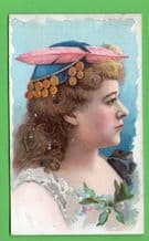 Antique 1891 cigarette card by Duke's Stars of the Stage #366