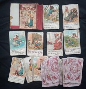 Antique cards game Fairy Snap Fairy Snap Children nursery rhyme  c1890-1900