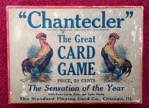 Antique Chickens Poultry cards game "Chantecler"