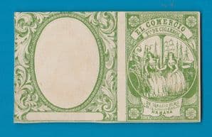 Antique Cigarette rolling paper OR matchbox label OR cigarette packet ?? OLD CUBA #804