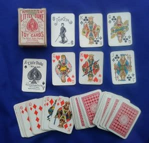 Antique Collectible toy playing cards Little Duke
