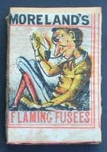 Antique Matchbox Moreland flaming fusee complete contents #060
