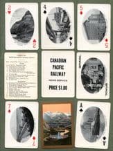 Antique playing cards Advertising Canadian Pacific Railway. 1920`s