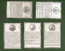 Antique playing cards Mythological History circa 1770