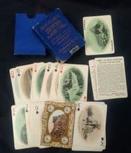 Antique souvenir playing card Among the White Mountains, 1910