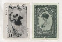 Antique Wide named playing cards. Rosalind, by Russell