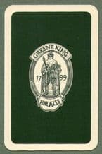 Beer Advertising playing cards Greene king fine ales