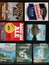 Beer bottle labels New Zealand selection unusual #019
