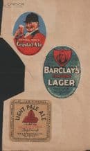 Beer bottle labels very old beer labels, rare #049
