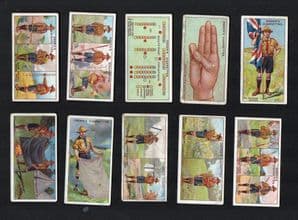 Boy Scouts cigarette cards,  Boy Scouts 1912 Ogdens, Early Scouting in Britain