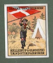 Boy Scouts DENMARK OLD match box label packet size #207