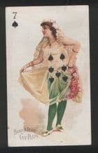 Charming 1890 cigarette card tobacco insert playing card