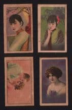 Chinese beauties Tobacco cigarette cards CHINA