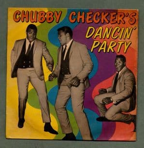 CHUBBY CHECKER 45 rpm Record c 1962 Let's Twist Again + pictorial sleeve