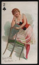 Cigarette card card 1890 beauty USA Moore & Calvi #12
