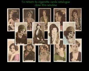 Cigarette card tobacco card Cinema Stars